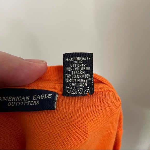 American Eagle Y2K "Tame the Dragon" Sushi Asian Print Long Sleeve Top Size S - Picture 4 of 5